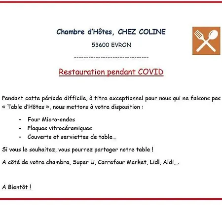 D'hotes, Soiree Etape Bed & Breakfast Evron